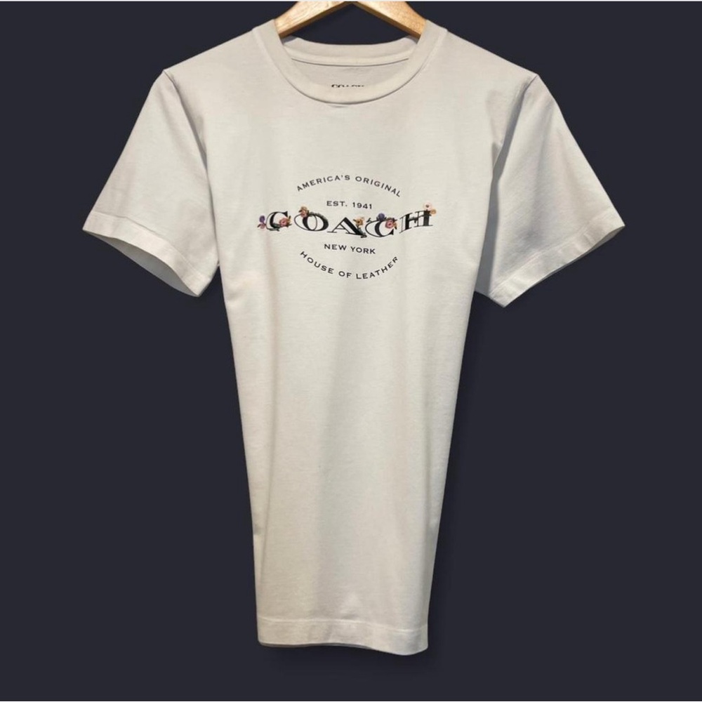Coach Women's Floral House Of Leather Graphic Tee